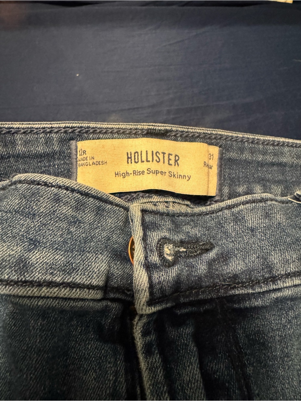 Hollister Slim Fit Light Blue Stretch Jeans - Picture 2 of 3